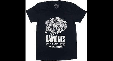 Ramones - Belgique Heren T-shirt - L - Zwart