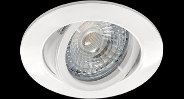 LED inbouwspot aluminium 6 stuks. Rond. Wit. Geleverd met dimbare LED lamp 5.2W. Warm wit. 3000K. Ledspot rond dimbaar. GU10 fitting. 360 Lm. 230V. IP20. Inbouwmaat 72-76 mm.
