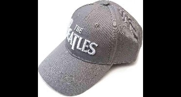 The Beatles - White Drop T Logo Baseball pet - Grijs