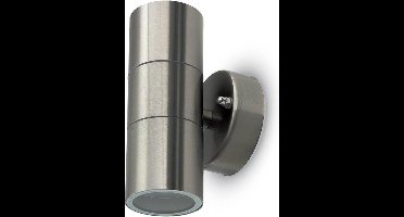 V-TAC VT-7622 Wandlamp voor buiten - UP - Down - Wandbevestigingen - GU10 Houder - IP44 - Roestvrij Staal