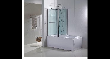 Bad-douchecombinatie Wiesbaden Vanity 170x85x218cm 5mm Veiligheidsglas Chrome Links