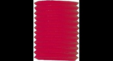 5x Treklampion rood 20 cm - Lampionnen voor tuinfeesten en themafeesten - Tuindecoratie/woondecoratie