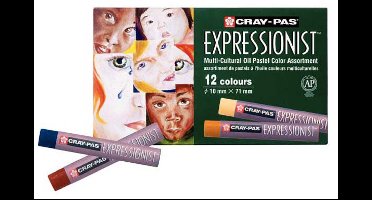 Sakura oliepastels set - Cray-Pas Expressionist 12 kleuren multicultureel.