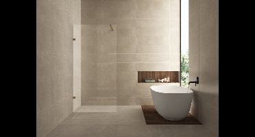 Wiesbaden Less Inloopdouche 90 x 200 cm - Helder Glas en Brons Koper