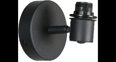 Spot Wandlamp Bambus 3665ZW Zwart Metaal Draaibaar en Kantelbaar Mexlite