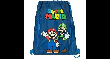 Super Mario Gymtas - Zwemtas - 40 cm - Blauw - Voor Kinderen