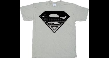 Superman Halft-on-e Shield T-shirt, kaki