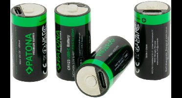 PATONA CR123A Oplaadbare batterij Lithium