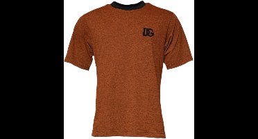 Short Sleeve Crew Neck TShirt - Brown T-Shirts