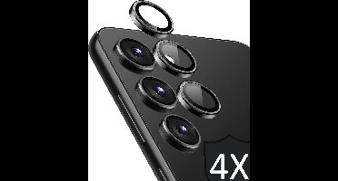 Camera Screenprotector geschikt voor Samsung Galaxy A55 - 4x Volledig Dekkend Glas Screen Protector