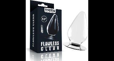 Lovetoy - Transparante Buttplug - Flawless - 11.5 x 6 cm