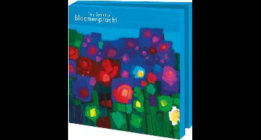 Kaartenmapje met env, vierkant: Bloemenpracht, Ton Schulten