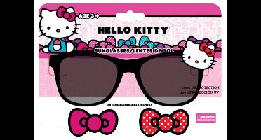 Hello Kitty Zonnebril Junior Zwart/rood/roze One-size 3-delig