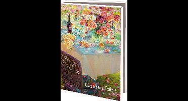 Kaartenmapje met env, klein: Garden Table, Juane Xue