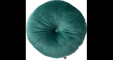Dutch Decor - OLLY - sierkussen Ø38 cm - rond velvet - Sagebrush Green - groen