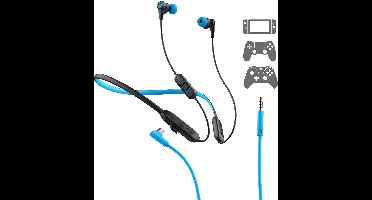 JLab Play Gaming Bluetooth Oordopjes met Nekband - Draadloze Oortjes - Ideaal om te gamen - 8 Uur Batterijduur - Geschikt Voor PS / Nintendo / Xbox