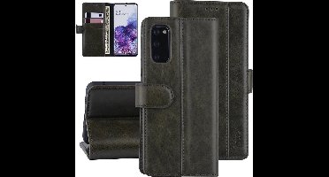 DonkerGroen hoesje Samsung Galaxy S20 - Book Case - PU leather