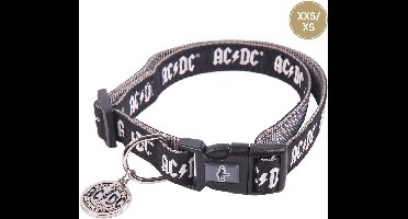 AC/DC- Honden Halsband - XS/S (Lengte 22-35cm - Breedte 1.5cm)