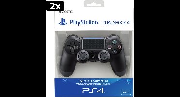 2x Sony DualShock 4 Controller V2 - PS4 - Zwart