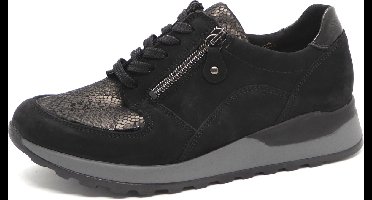 Dames Veterschoenen Waldlaufer Hiroko Soft H64007 Zwart - Maat 4