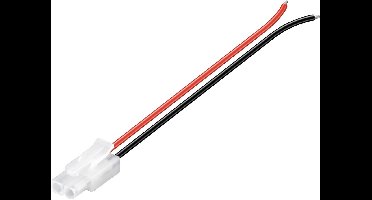 Goobay Tamiya accukabel van 0,14 m, 0,5 mm², zwart