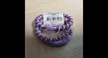 Create it! elastiekjes - haar elastiek - 3 verschillende per pakje - Paars