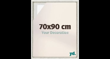 yd, Baklijst 70x90 cm White Wash - Lijst voor Canvasdoek - MDF Lyon