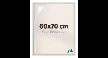 yd, Baklijst 60x70 cm Wit Mat - Lijst voor Canvasdoek - MDF Lyon