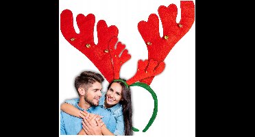 Rendier Hoofdband met Belletjes - Kerstmis Accessoire