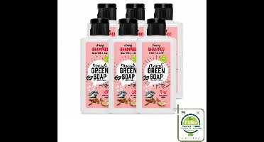 6 x Marcel's Green Soap - Shampoo - Caring Argan & Oudh - Milde verzorging - 100 ml - Grootverpakking - Vaatwasstrips - Zachte Shampoo - Natuurlijke Verzorging - Argan En Oudh - Biologisch Afbreekbaar - Vegan Shampoo
