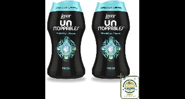 2 x Lenor Unstoppables – Geurbooster – Fresh - 10 Wasbeurten - 140 g - Wasstrips - Geurbooster Was - Frisheid Was - Geurparels Was - Wasgeur - Frisheid Kleding