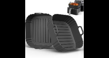 Reusable Silicone Air Fryer Liners Set van 2 voor 5-6.5 QT Airfryers
