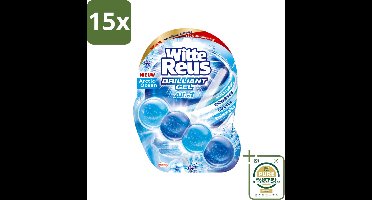 15 x Witte Reus - Brilliant Gel Toiletblok - Arctic Ocean - 1 Toiletblok - Wasstrips - Toiletblok - Reinigingsgel - Oceaangeur - Frisse Geur - Toilet Reinigen