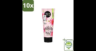 10 x Organic Shop - Shining Leave-In Conditioner Water Lily & Amaranth - 75 ml - Grootverpakking - Vaatwasstrips - Haarkleur Bescherming - Natuurlijke Haarkleur - Gezond Haar - Haarverzorging - Leave-in Conditioner