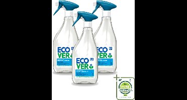 3 x Ecover - Badkamerreiniger - Munt & Komkommer - 500 ml - Grootverpakking - Vaatwasstrips - Badkamerreiniger - Kalkverwijdering - Zeepresten - Plantaardige Reiniger - Ecologische Reiniger