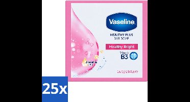 25 x Vaseline - Healthy Bright - Zeeptablet - Reinigend & Verzorgend - 3x75 ml - Voordeelverpakking - 25 stuks