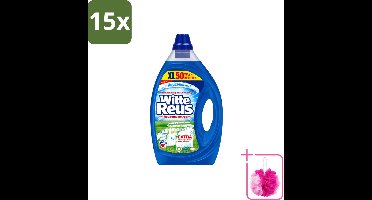 15 x Witte Reus - Vloeibaar Wasmiddel - 50 Wasbeurten - Bulkverpakking - Wasmiddel - Douchemop - Vloeibaar wasmiddel