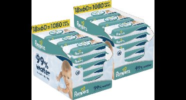 Pampers - 99% Water Babydoekjes - 36 x 60 = 2160 billendoekjes