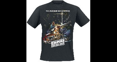 Star Wars The Empire Strikes Back - The Star Wars Saga Continues Heren T-shirt - zwart - L