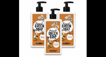 3 x Marcel's Green Soap - Handzeep - Sandelhout & Kardemom - Voor dagelijks gebruik - 500 ml - Voordeelverpakking - 3 stuks