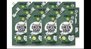 12 x Marcel's Green Soap - Handzeep - Bergamot & Black Pepper - Natuurlijke verzorging - 500 ml - Voordeelverpakking - 12 stuks