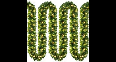 Casaria Guirlande - 5 m 100 LED Warmwit - Groen