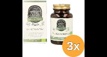 3x Royal Green Astaxanthine Bio (60 vega capsules)