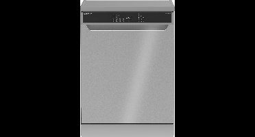 Sharp QWNA1FF47D4IEU - vrijstaande vaatwasser - energie label D - 7 programma's - steam wash - aktief droogsysteem - zilver