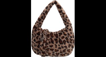 Beagles Barakaldo Schoudertas - Bontlook - Afneembare Schouderband - Handtas - Ritssluiting - Dames Tas - Crossbody - Luipaard