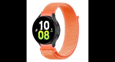 22mm Nylon Sport Loop Horlogeband – Oranje – Universeel – Quick Release – Klittenband – Compatibel met Smartwatches & Analoge en Digitale Horloges