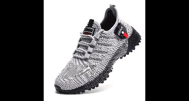 Currero Schoenen Heren - Sneakers - Comfortabel - Wandelschoenen - Casual - Volwassenen - Lichtgrijs 40