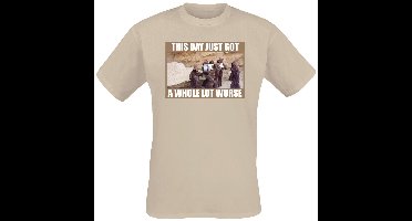 Star Wars This Day got Worse Heren T-shirt - zand - M