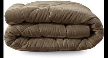 Zelesta Flanel Velvetbed Chique - Taupe 200x200cm