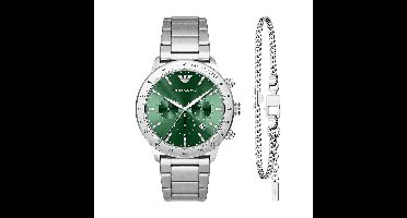 Emporio Armani Mannen Horloge 43 mm Zilverkleurig